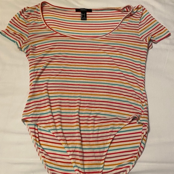 Rainbow striped bodysuit - Picture 1 of 3
